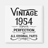 7パーソナライズされたヴィンテージ70歳の誕生日パーティー マグネット (正面)