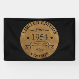 7パーソナライズされたヴィンテージ70歳の誕生日パーティー 横断幕