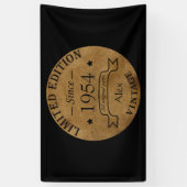 7パーソナライズされたヴィンテージ70歳の誕生日パーティー 横断幕 (縦)