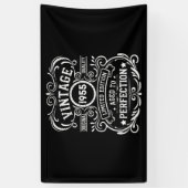 7パーソナライズされたヴィンテージ70歳の誕生日パーティー 横断幕 (縦)