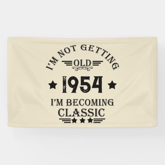 7パーソナライズされたヴィンテージ70歳の誕生日パーティー 横断幕 (横)