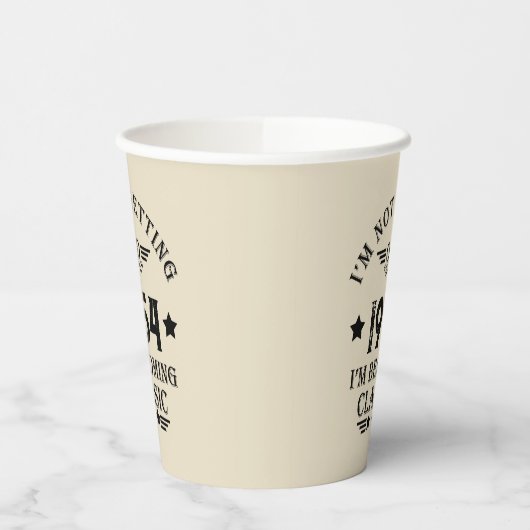 7パーソナライズされたヴィンテージ70歳の誕生日パーティー 紙コップ (左)