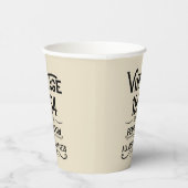 7パーソナライズされたヴィンテージ70歳の誕生日パーティー 紙コップ (右)