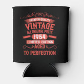 7パーソナライズされたヴィンテージ70歳の誕生日パーティー 缶クーラー (正面)