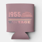 7パーソナライズされたヴィンテージ70歳の誕生日パーティー 缶クーラー (裏面)