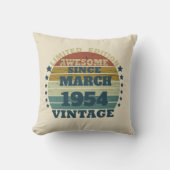 7パーソナライズされたヴィンテージ70歳 クッション (正面)