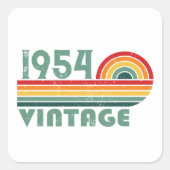 7パーソナライズされたヴィンテージ70歳 スクエアシール (正面)