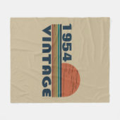 7パーソナライズされたヴィンテージ70歳 フリースブランケット (正面(横))