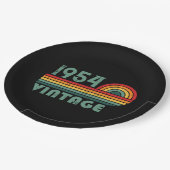 7パーソナライズされたヴィンテージ70歳 ペーパープレート (アングル)