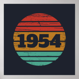 7パーソナライズされたヴィンテージ70歳 ポスター