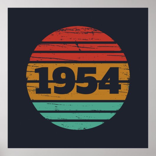 7パーソナライズされたヴィンテージ70歳 ポスター (正面)