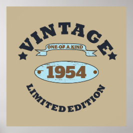 7パーソナライズされたヴィンテージ70歳 ポスター