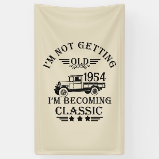 7パーソナライズされたヴィンテージ70歳 横断幕 (縦)