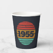 7パーソナライズされたヴィンテージ70歳 紙コップ (正面)