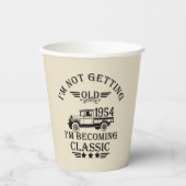 7パーソナライズされたヴィンテージ70歳 紙コップ (正面)