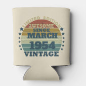 7パーソナライズされたヴィンテージ70歳 缶クーラー (裏面)