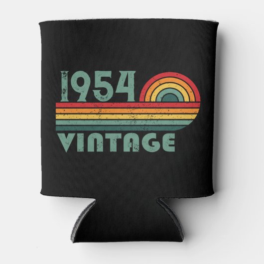 7パーソナライズされたヴィンテージ70歳 缶クーラー (正面)