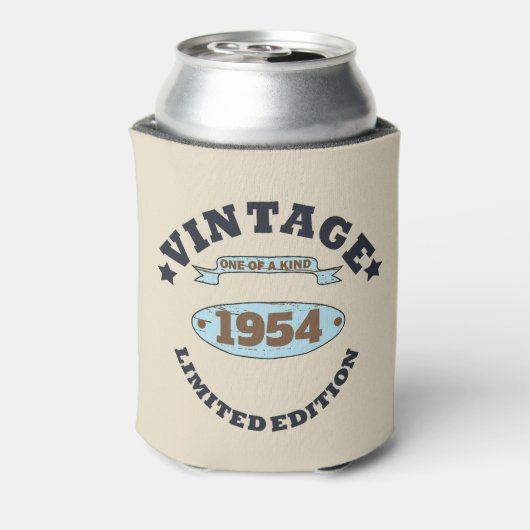7パーソナライズされたヴィンテージ70歳 缶クーラー (缶裏面)