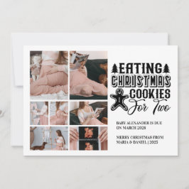 7フォトクリスマスクッキーfor 2妊娠 シーズンカード