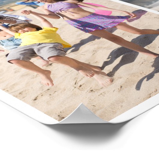 7フォトコラージュのテンプレート パーソナライズされた ポスター (角)