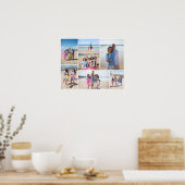 7フォトコラージュのテンプレート パーソナライズされた ポスター (キッチン)