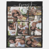 7フォトコラージュの友だちテンプレート パーソナライズされた フリースブランケット (正面)