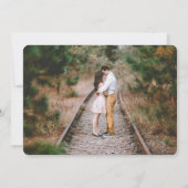 7フォトコラージュエレガントラモダングの結婚書道 招待状 (裏面)