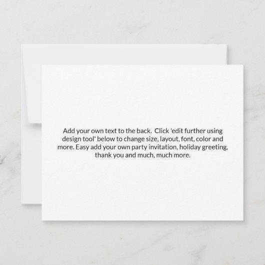 7フォトコラージュテンプレートパーソナライズされたカード (裏面)