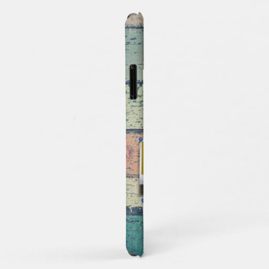 7フォトコラージュパーソナライズされたヴィンテージウッドプランクス Case-Mate iPhoneケース (裏面/右)