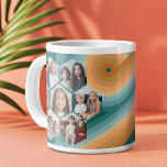 7フォトコラージュ六ファンキー角パターンのサンセットカラー ジャンボコーヒーマグカップ<br><div class="desc">正方形の写真は最高のこのテンプレートで動作。このおもしろいフォトモンタージュは7つの写真のための場所を含む。グリッドには、六角形の写真のグリッドが含まれ、パーティー写真を追加するための十分なスペースお気に入りのを持つ。サンセットストライプカラーのレトロなラインアートは、デザインに少しワクワクする。正方形の写真は最高のこのテンプレートで動作。このお気に入りのおもしろいテンプレートに写真を追加するこのグリッドには、正方形の写真や任意の写真を使用できる。アートワークもしを調整したり、背景の色を変更したりする必要がある場合はクリック、ボタンで変更を行う必要がある。</div>