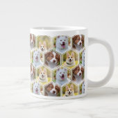 7フォトコラージュ六角パーソナライズされたコーヒーマグ ジャンボコーヒーマグカップ (右)