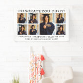 7フォトコラージュ卒業おめでとうGrad 2023 横断幕 (インサイチュ)