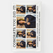 7フォトコラージュ卒業おめでとうGrad 2023 横断幕 (縦)