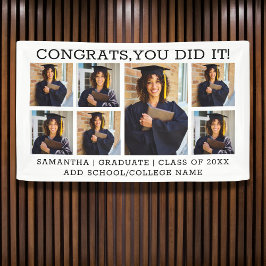 7フォトコラージュ卒業おめでとうGrad 2023 横断幕