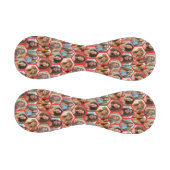 7フォトコラージュ – ファンキーハニカムパターン – 赤 野球ボール (パネル)