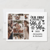 7フォトスノーフレークChristmas Mr.and Mrs. シーズンカード (正面)