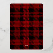 7フォトスパークルメリークリスマスグリーティング金ゴールド 箔シーズンカード (裏面)