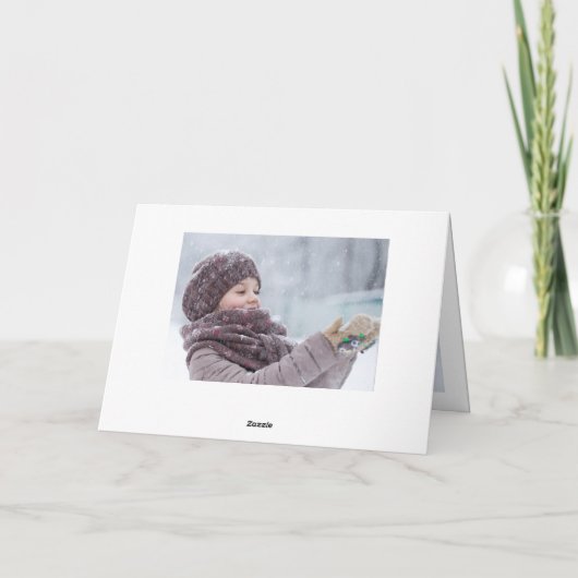 7フォトポイエレガントンセチア信じス シーズンカード (裏面)