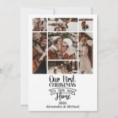 7フォトミニマリストクリスマスファーストホーム シーズンカード (正面)