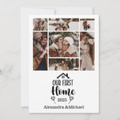 7フォトミニマリストクリスマスファースト・ホーム シーズンカード (正面)