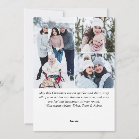 7フォトメリークリスマスレッドファームトラック シーズンカード (裏面)