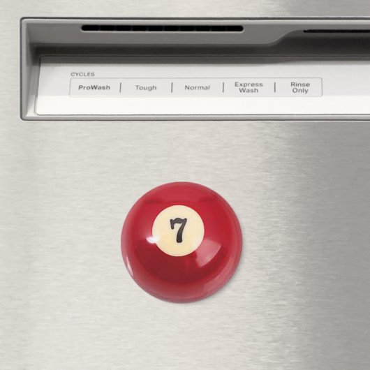「7ボール」プールボールデザインギフトと製品 マグネット (インサイチュ (食洗機))