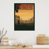 7ボー疑問に思ドゲームのミニマリスト旅行スタイルGa ポスター (キッチン)