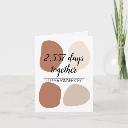 7モダン周年結婚7回目 カード (正面)