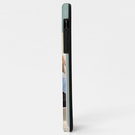 7モノグラムの枚の写真コラージュ(緑) Case-Mate iPhoneケース (裏面/左)