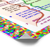 7ライフグラフィックアート（鳥）ショウジョウコウカンチョウの文字規則 ポスター (角)