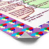 7ライフグラフィックアート(鳥)ショウジョウコウカンチョウの文字規則 ポスター (角)