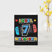 7ロック解除第7誕生日キッズビデオゲーム7年Ol カード (黄色い花)