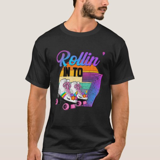 7ローラスケートで滑るRink 7番目の誕生日Pa Tシャツ (正面)