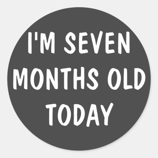 7ヶ月オールドベビー ラウンドシール (正面)